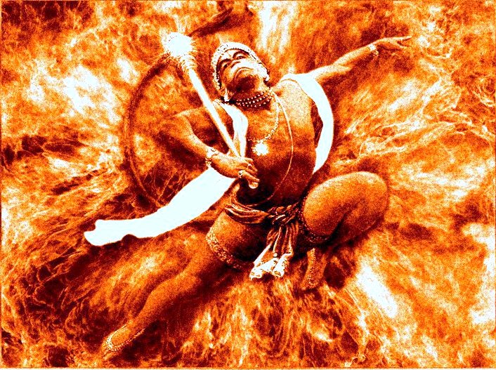 fire monkey as hanuman