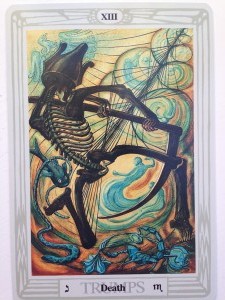 Aleister Crowley's Death card from Thoth Tarot